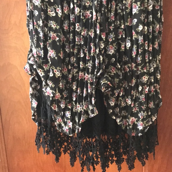 Angel Pie Lace Fringe Straight Skirt - Picture 2 of 7